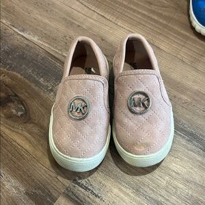 Michael Kors Kids Quilted Pink Slip-On Sneakers size 7